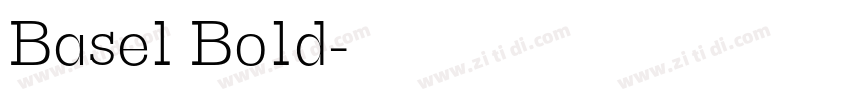 Basel Bold字体转换